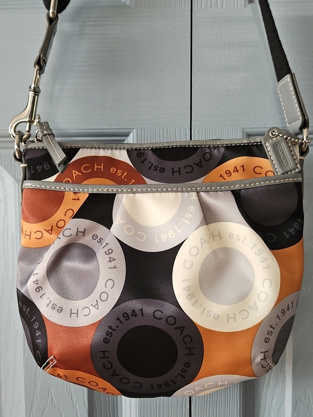 Coach "Est. 1941" Signature Circular Logo Crossbody Never Used with Cards
